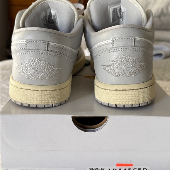 Nike Air Jordan 1 Low Sneakers - Neutral Grey & Coconut Milk - Picture 6 of 13